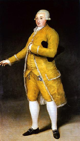 Francisco de Goya Portrait of Francisco Cabarres Norge oil painting art